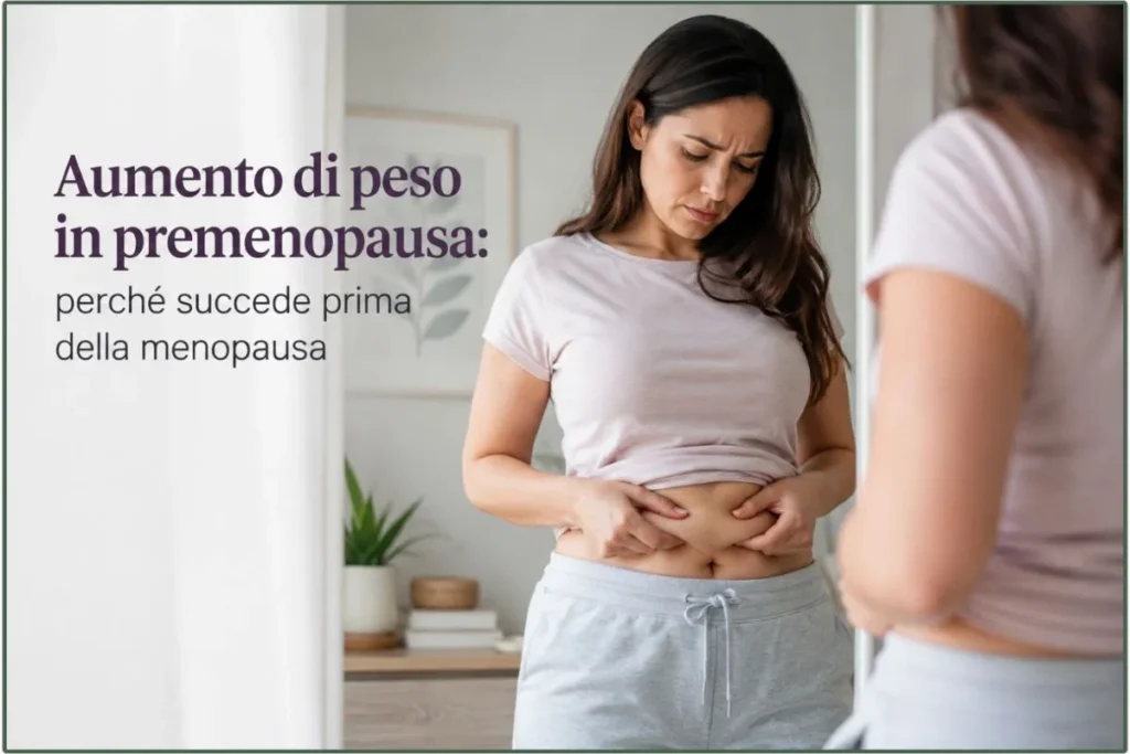 Aumento di peso in premenopausa e cambiamenti del corpo prima della menopausa
